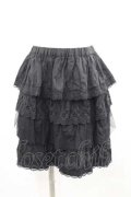 Jane Marple / Cotton velvet satin gored skirt   黒 I-25-06-29-073-JM-SK-HD-ZI