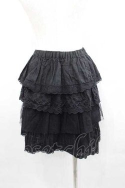 画像2: Jane Marple / Cotton velvet satin gored skirt   黒 I-25-06-29-073-JM-SK-HD-ZI