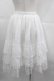 画像2: ATELIER PIERROT / Ruffle Chiffon Skirt-Lace-  白 I-25-06-29-077-EL-SK-HD-ZI (2)