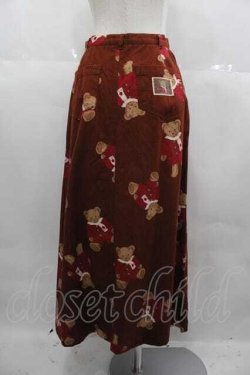 画像2: KETTY / コートくまさんプリントスカート  ブラウン I-25-06-29-086-EL-SK-HD-ZI