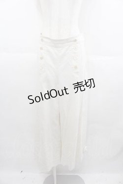 画像1: PINK HOUSE / セーラーパンツ 3(M) 白 I-25-06-29-092-LO-PA-HD-ZI