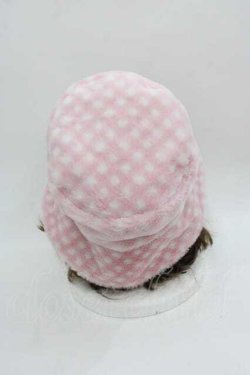 画像2: Candy Stripper / チェックファーハット  ピンクＸ白 I-25-06-29-100-PU-AC-HD-ZI