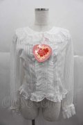 BABY,THE STARS SHINE BRIGHT / Love Love Valentineブラウス  白 I-25-06-29-021-BA-BL-HD-ZI