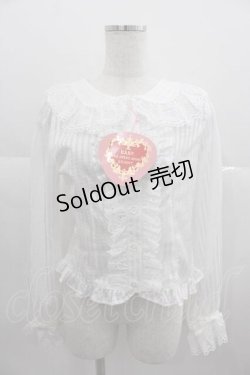 画像1: BABY,THE STARS SHINE BRIGHT / Love Love Valentineブラウス  白 I-25-06-29-021-BA-BL-HD-ZI