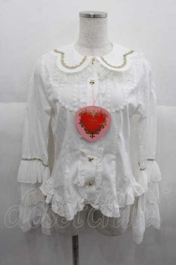 画像1: BABY,THE STARS SHINE BRIGHT / Fantasy ブラウス  白 I-25-06-29-024-BA-BL-HD-ZI