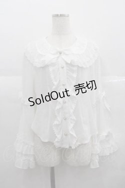 画像1: BABY,THE STARS SHINE BRIGHT / Albertineブラウス  白 I-25-06-29-025-BA-BL-HD-ZI