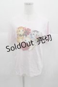 MILK / 3 lovely cat TEE  ピンク I-25-06-29-028-ML-TO-HD-ZI