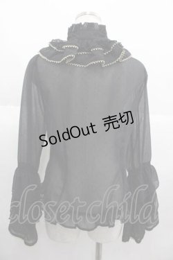 画像2: BABY,THE STARS SHINE BRIGHT / Horoscopeドットブラウス  黒 I-25-06-29-003-BA-BL-HD-ZI