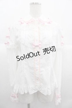 画像1: Angelic Pretty / Present Ribbonブラウス  白 I-25-06-29-004-AP-OP-HD-ZI