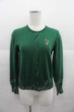 画像1: Jane Marple / 楽器刺繍ニットカーディガン  グリーン I-25-06-29-034-JM-TO-HD-ZI (1)