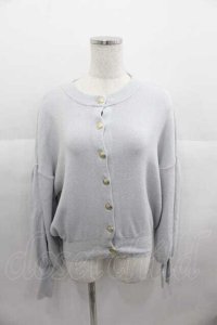 Maison de FLEUR Petite Robe canone / ハイネックニットカーディガン  アイスブルー I-25-06-29-035-EL-TO-HD-ZI