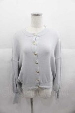 画像1: Maison de FLEUR Petite Robe canone / ハイネックニットカーディガン  アイスブルー I-25-06-29-035-EL-TO-HD-ZI (1)