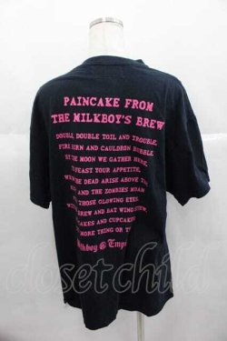 画像2: MILKBOY / PAINCAKE TEE  黒Ｘピンク I-25-06-29-040-MB-TO-HD-ZI