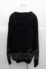 画像2: NieR CLOTHING / もこもこプルオーバーパーカー【ポケット付き】  黒 I-25-06-29-041-PU-TO-HD-ZTC072 (2)