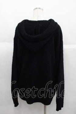 画像2: NieR Clothing / もこもこプルオーバーパーカー【ポケット付き】  黒 I-25-06-29-041-PU-TO-HD-ZI