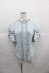 Ozz oneste / Renaissance Roseカットソー  サックスｘ白 I-25-06-29-043-OO-TO-HD-ZI