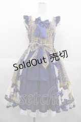 metamorphose / Royal Crown Catフリルジャンパースカート  サファイア I-25-07-06-047-ME-OP-HD-ZI