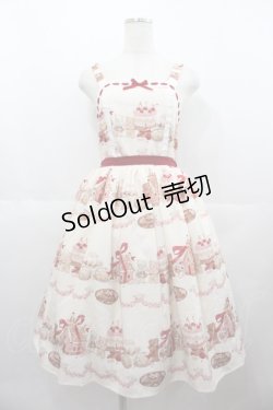 画像1: axes femme kawaii / お菓子の家柄ジャンスカ M 生成り I-25-07-06-077-AX-OP-HD-ZI