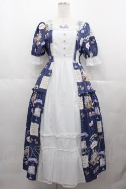 画像1: axes femme kawaii / 10thアニバーサリーワンピース  紺 I-25-07-06-079-AX-OP-HD-ZI