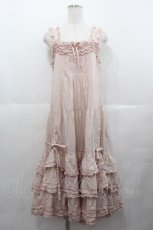 画像1: PINK HOUSE / ローンフリルキャミワンピース  ピンク I-25-07-06-085-LO-OP-HD-ZT312 (1)