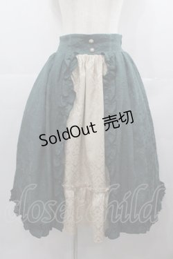 画像1: axes femme kawaii / ロココスカート  グリーン I-25-07-06-090-AX-SK-HD-ZI