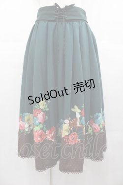 画像1: axes femme POETIQUE / ディズニー バンビ/スカート  グリーン I-25-07-06-092-AX-SK-HD-ZI