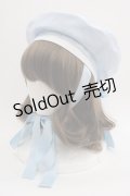 metamorphose / セーラーベレー帽（ワッペン付）  サックス I-25-07-06-111-ME-AC-HD-ZI