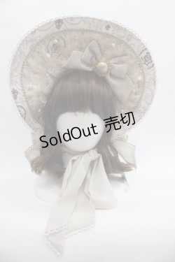画像1: Angelic Pretty / Antoinette Decorationボンネット  アイボリー I-25-07-06-112-AP-AC-HD-ZI