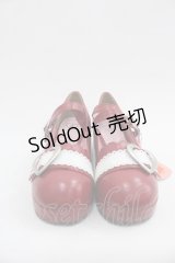 BABY,THE STARS SHINE BRIGHT / ハートバックルシューズ M 赤 I-25-07-06-113-BA-SH-HD-ZI