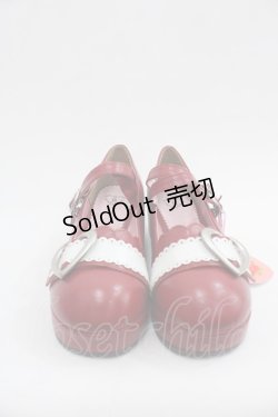 画像1: BABY,THE STARS SHINE BRIGHT / ハートバックルシューズ M 赤 I-25-07-06-113-BA-SH-HD-ZI
