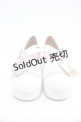 BABY,THE STARS SHINE BRIGHT / ハートバックルシューズ M 白 I-25-07-06-115-BA-SH-HD-ZI