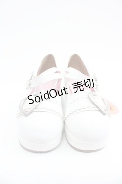 画像1: BABY,THE STARS SHINE BRIGHT / ハートバックルシューズ M 白 I-25-07-06-115-BA-SH-HD-ZI