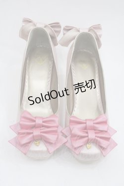 画像1: BABY,THE STARS SHINE BRIGHT / Marie Antoinette パンプス M ピンク I-25-07-06-119-BA-SH-HD-ZI