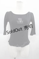GOTHPUNKその他(買取対象外) / ラメクラウンドクロカットソー  黒Ｘシルバー I-25-07-06-020-EL-TO-HD-ZI