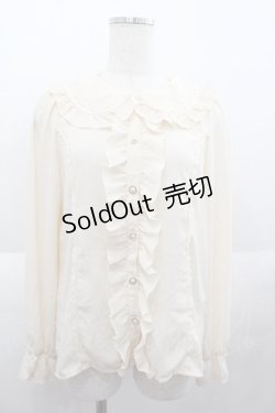 画像1: axes femme kawaii / ローズレースブラウス  アイボリー I-25-07-06-004-AX-BL-HD-ZT496