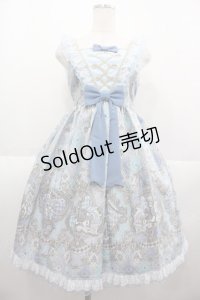 Angelic Pretty / アレルキナーダ切替ジャンパースカート  サックス I-25-07-06-036-AP-OP-HD-ZI