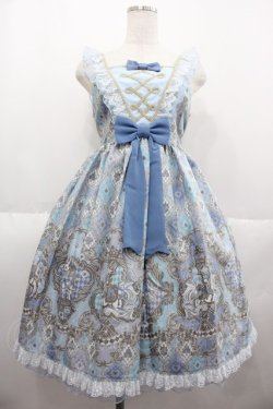画像1: Angelic Pretty / アレルキナーダ切替ジャンパースカート  サックス I-25-07-06-036-AP-OP-HD-ZI