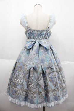 画像2: Angelic Pretty / アレルキナーダ切替ジャンパースカート  サックス I-25-07-06-036-AP-OP-HD-ZI