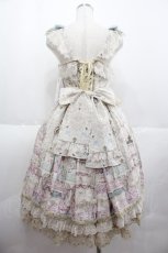 画像2: Angelic Pretty / Antoinette Decorationビスチェ風ジャンパースカート  アイボリー I-25-07-06-037-AP-OP-HD-ZI (2)