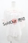 BABY,THE STARS SHINE BRIGHT / シフォン５分袖ブラウス  ピンク I-25-07-09-001-BA-BL-HD-ZI