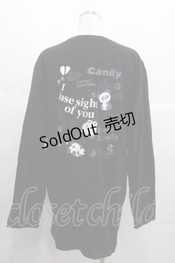 画像2: Candy Stripper / I lose sight of youカットソー  黒ｘ白 I-25-07-09-046-PU-TO-HD-ZI