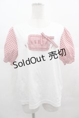 PINK HOUSE / ギンガムチェック使いカットソー 4(L) アイボリー I-25-07-09-053-LO-TO-HD-ZI