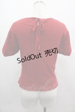 画像2: PINK HOUSE / ロゴ刺繍半袖トップス  赤 I-25-07-09-054-LO-TO-HD-ZI