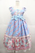 Angelic Pretty / MELODY TOYSハイウエストジャンパースカート  サックス I-25-07-09-061-AP-OP-HD-ZI