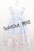 Angelic Pretty / MELODY TOYSハイウエストジャンパースカート  サックス I-25-07-09-061-AP-OP-HD-ZI