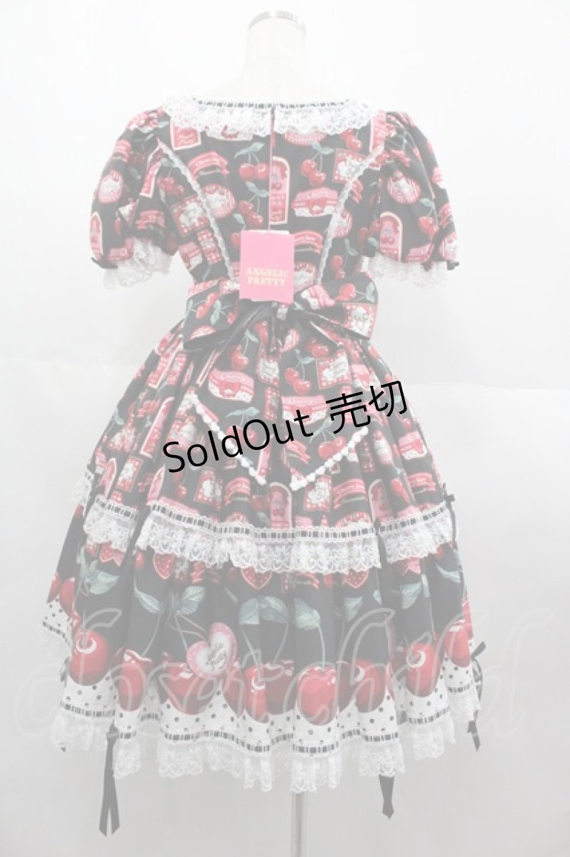 画像2: Angelic Pretty / Cherry Jam Labelワンピース  黒 I-25-07-09-062-AP-OP-HD-ZI (2)
