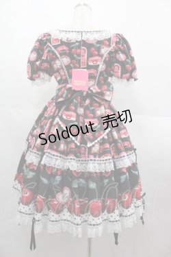 画像2: Angelic Pretty / Cherry Jam Labelワンピース  黒 I-25-07-09-062-AP-OP-HD-ZI