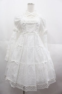 画像1: BABY,THE STARS SHINE BRIGHT / はわせドールワンピース&ヘッドドレス  白 I-25-07-09-064-BA-OP-HD-ZI