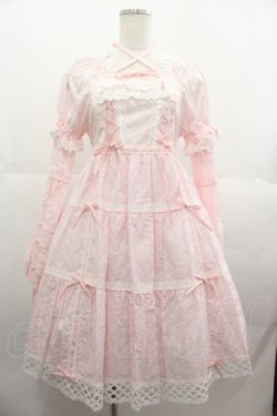画像1: BABY,THE STARS SHINE BRIGHT / はわせドールワンピース&ヘッドドレス  ピンク I-25-07-09-066-BA-OP-HD-ZI