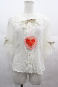 BABY,THE STARS SHINE BRIGHT / Fluffy Dream Ribbonブラウス  アイボリー I-25-07-09-009-BA-BL-HD-ZI